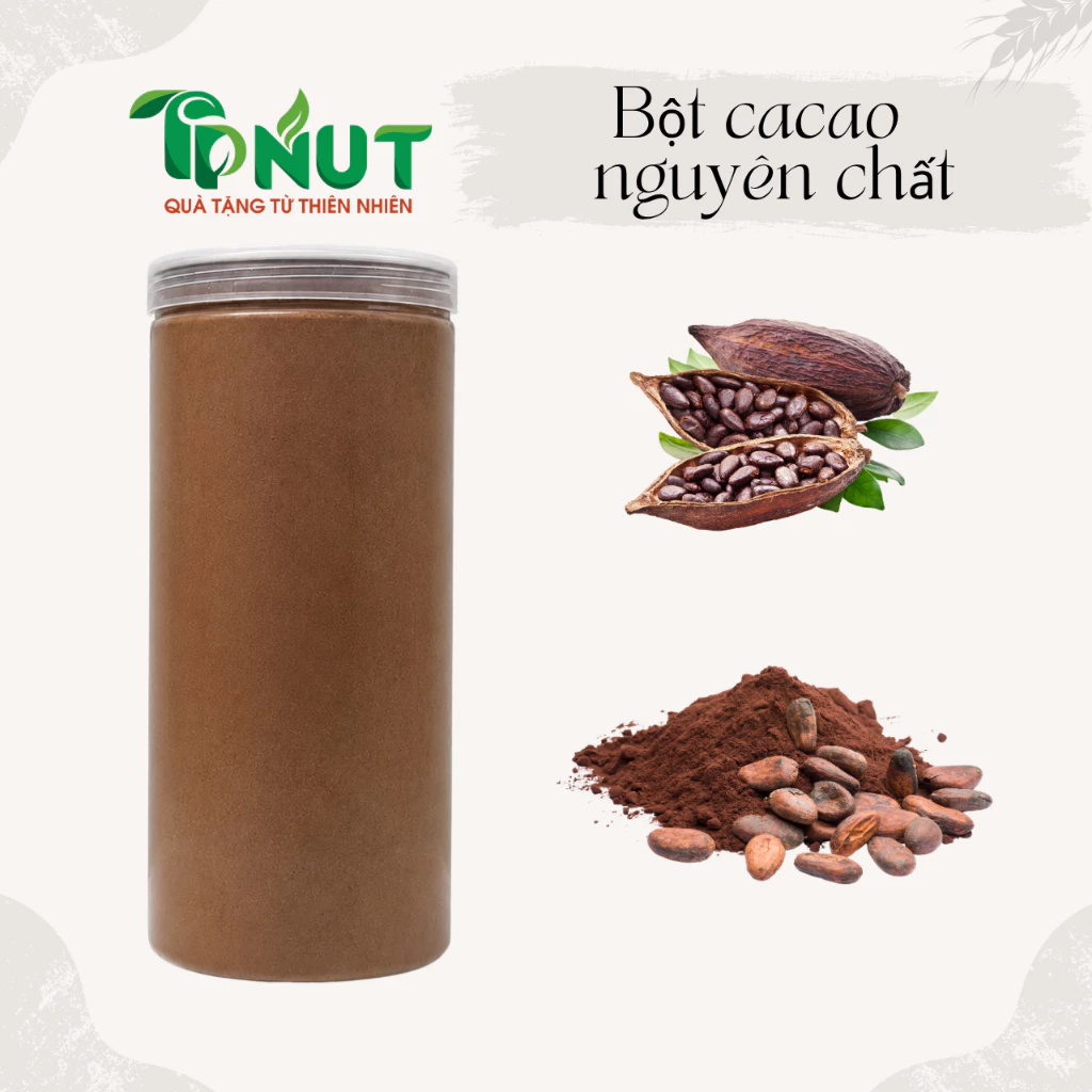 500g hoặc 250g Bột cacao nguyên chất loại 1
