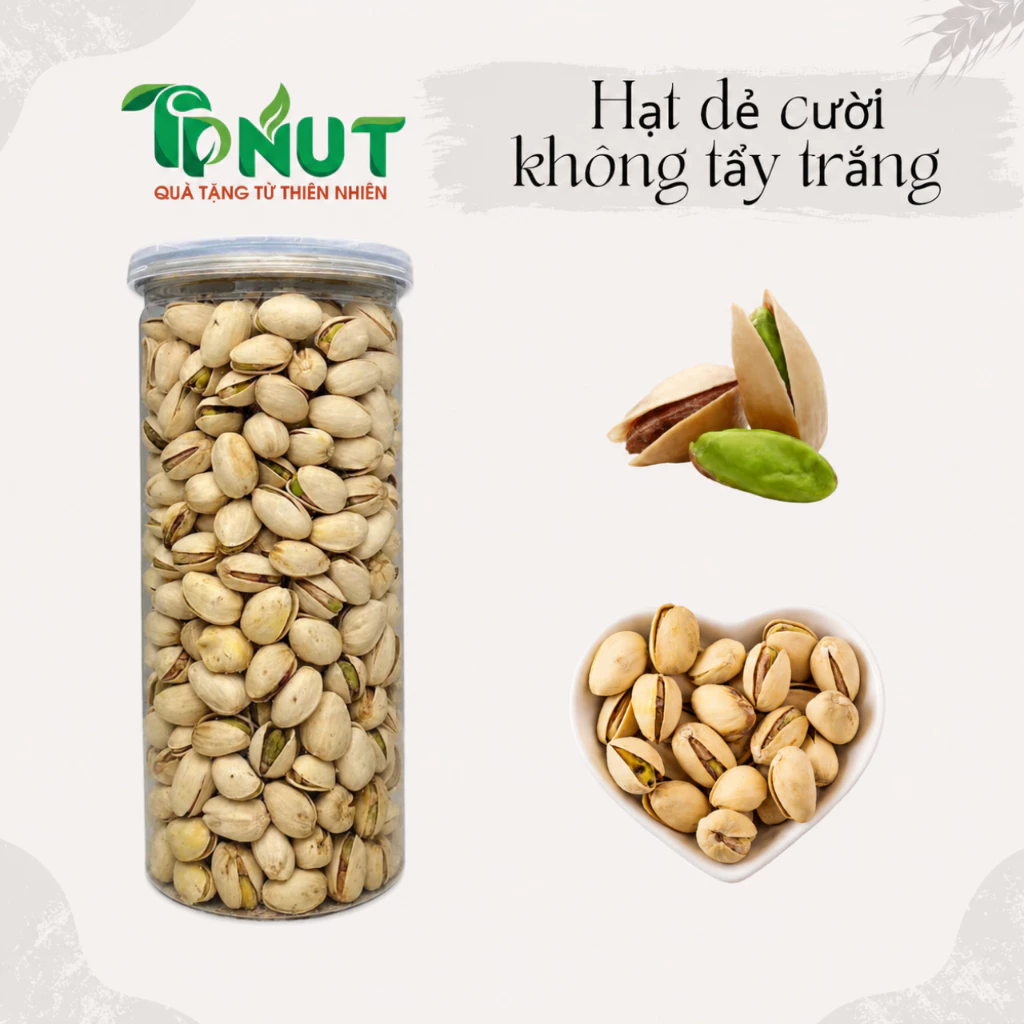 500g hoặc 250g Hạt dẻ cười không tẩy trắng loại 1 TPNUT