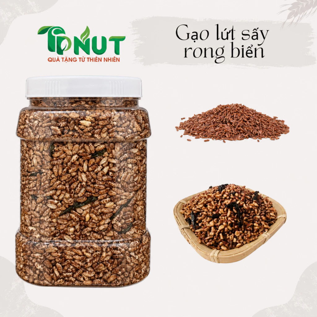 500g Gạo lứt rong biển sấy giòn