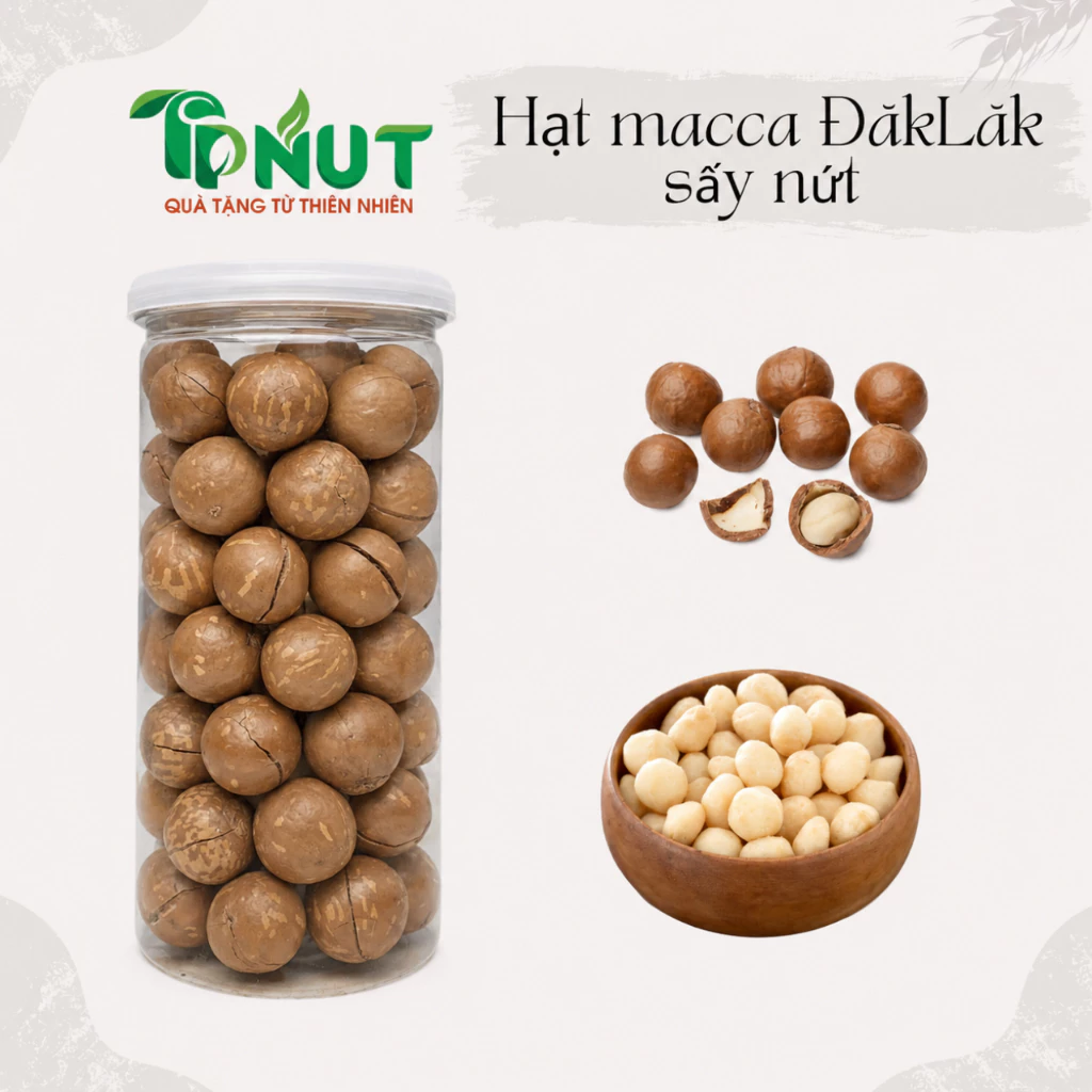 500g Hạt macca ĐăkLăk sấy nứt loại 1 TPNUT