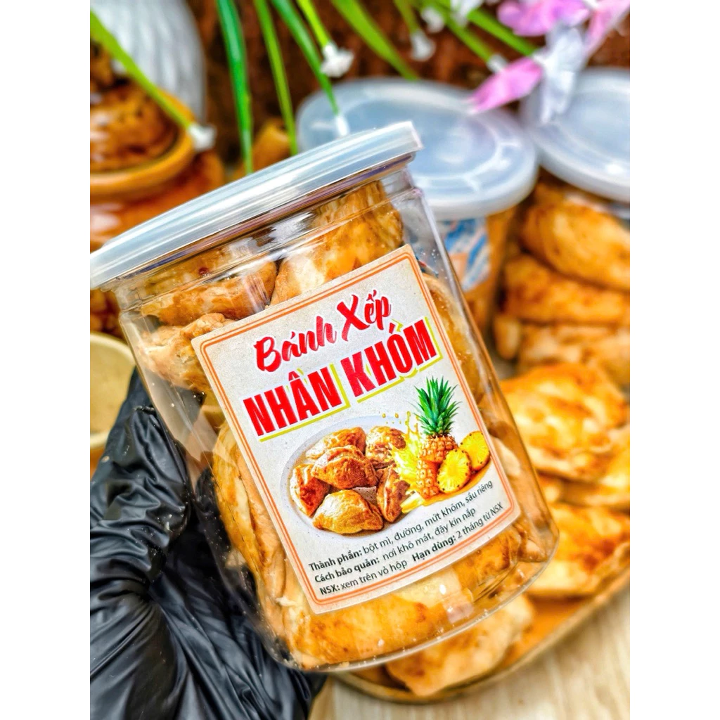 [Hủ 240g] BÁNH XẾP NHÂN KHÓM