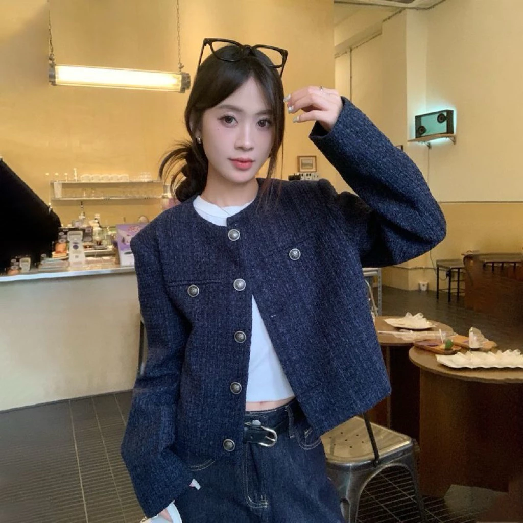 𝓓𝓪𝓲𝓵𝓲𝓵𝔂 𝓼𝓱𝓸𝓹 Áo khoác dạ mềm dáng baấic tay dài cho nữ, thiết kế trơn phù hợp mặc bốn mùa