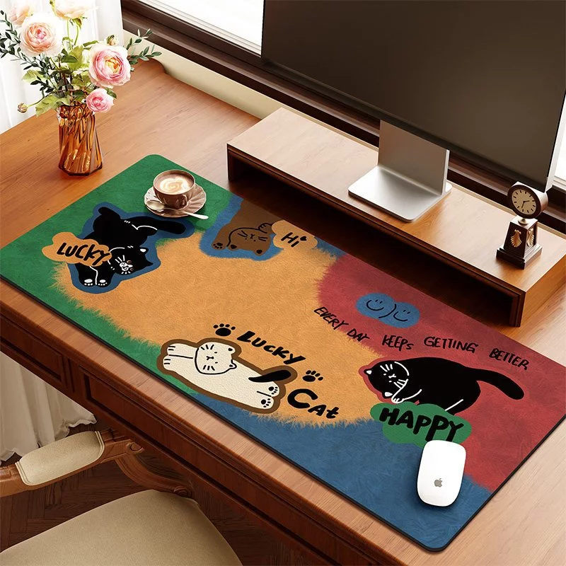 [Phần 1] Mèo Lucky Cat Hoạt Hình Dễ Thương - Lót Chuột Ins Style - 9133