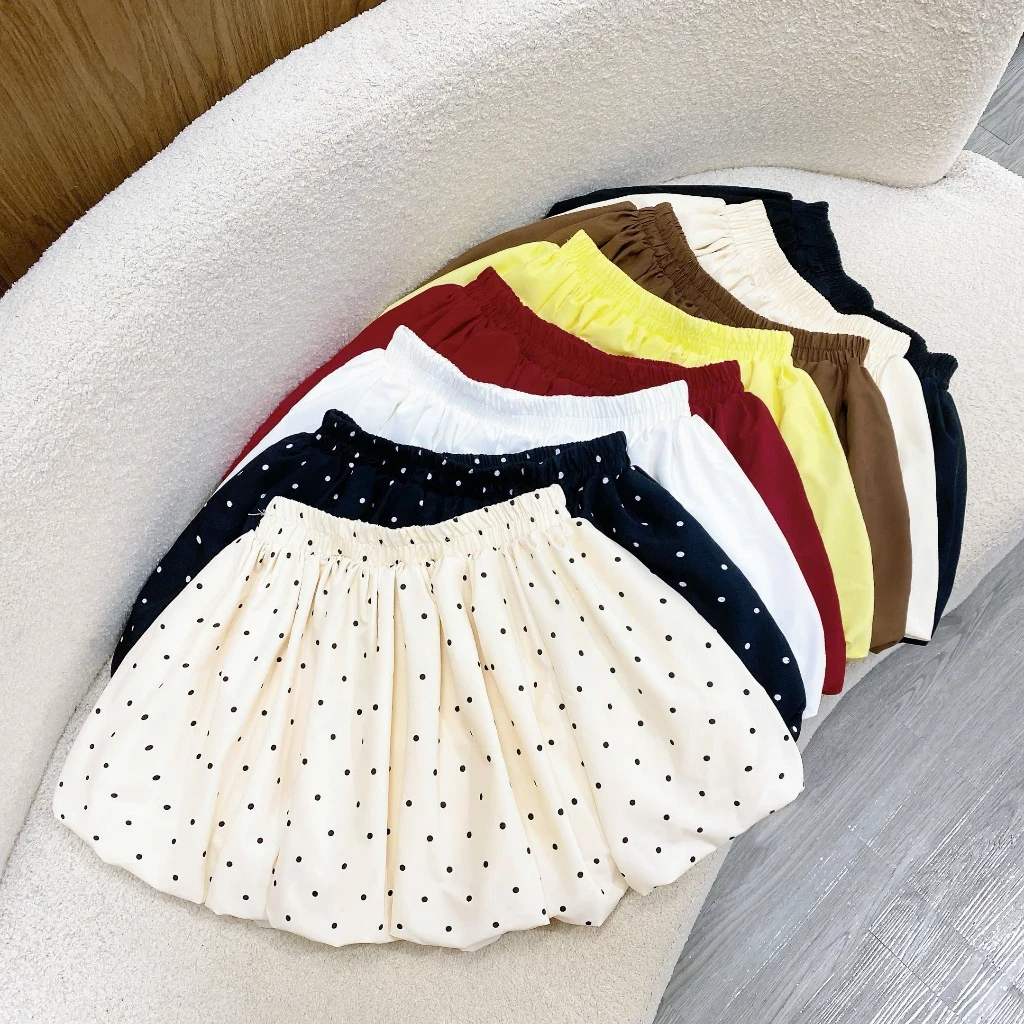 Chân Váy Bí Bigsize Nữ Vải Lụa Chéo Trơn Mềm Dáng A Bồng Xòe Xinh Cá Tính Năng Động CV413 CV423