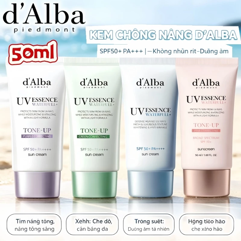 Kem chống nắng nấm trắng d’Alba White Truffle Waterfull Sun Cream SPF50+ PA++++