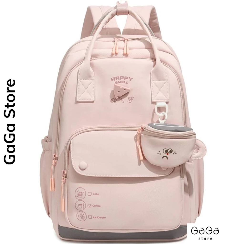 Balo đi học, balo mẹ bỉm sữa dung tích lớn dành basic màu pastel unisex dành cho học sinh sinh viên B981 Gaga Store