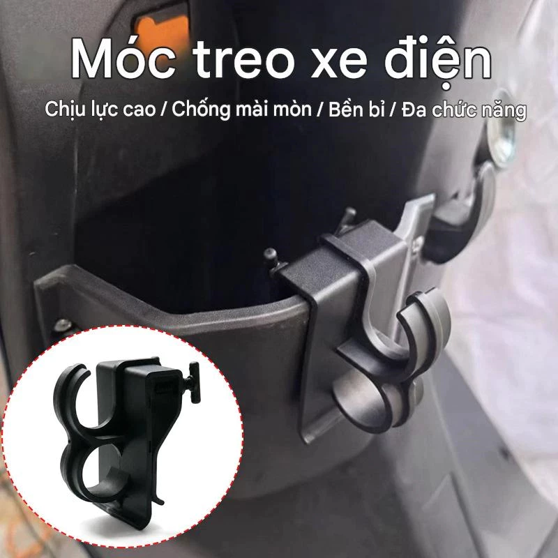 Móc Treo Đồ Đa Năng Gắn Tay Lái Xe Máy, Xe Điện – Móc Khóa Hàng Hóa Trên Núm Vặn，Tiện Lợi, Chắc Chắn