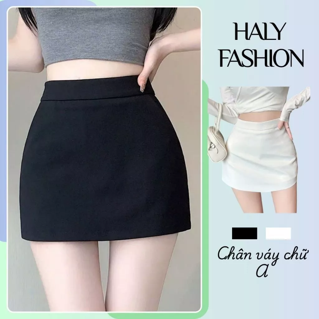 [KÈM LÓT] Chân Váy Ngắn Chữ A Ôm Body Lưng Cao – Váy Mini Basic Tôn Dáng Cá Tính