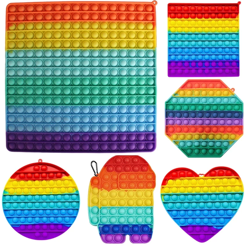Pop It Size Lớn 20-30cm Đồ Chơi Giảm Stress Silicone Cho Trẻ Em Và Người Lớn