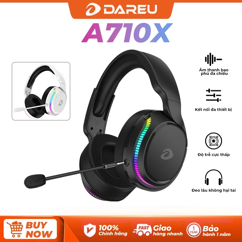 Tai nghe gaming DAREU A710X RGB giả lập 7.1 cắm cổng USB