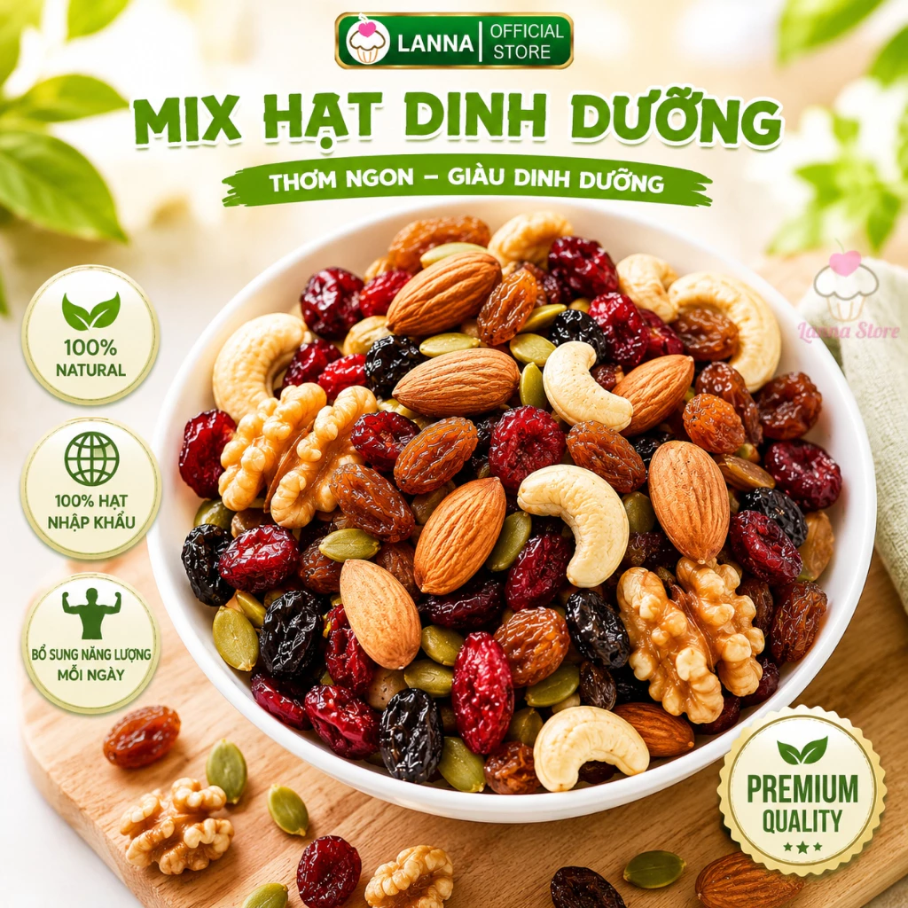 Hộp Mix 7 Loại Hạt Dinh Dưỡng Alnaturo Úc 150G Hạt Mix Healthy Ăn Vặt Eat Clean Chính Hãng