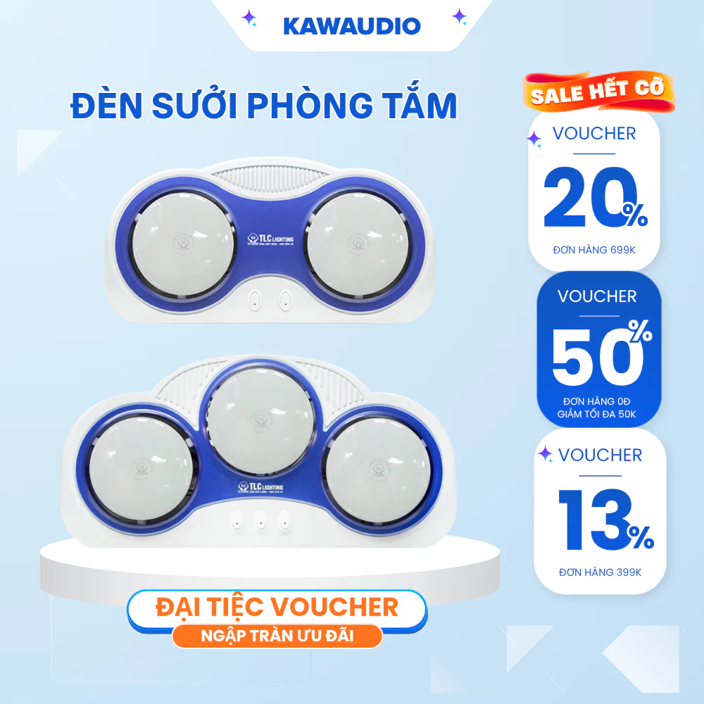 Đèn Sưởi Nhà Tắm mùa đông, Công Nghệ Sưởi Mới, Hàng Chính Hãng, Bảo Hành 3 Năm