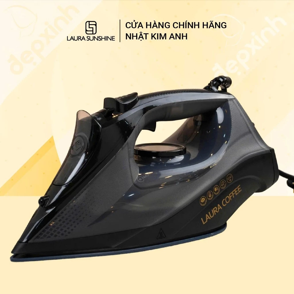 Bàn ủi hơi nước cao cấp Laura Coffee PL-290