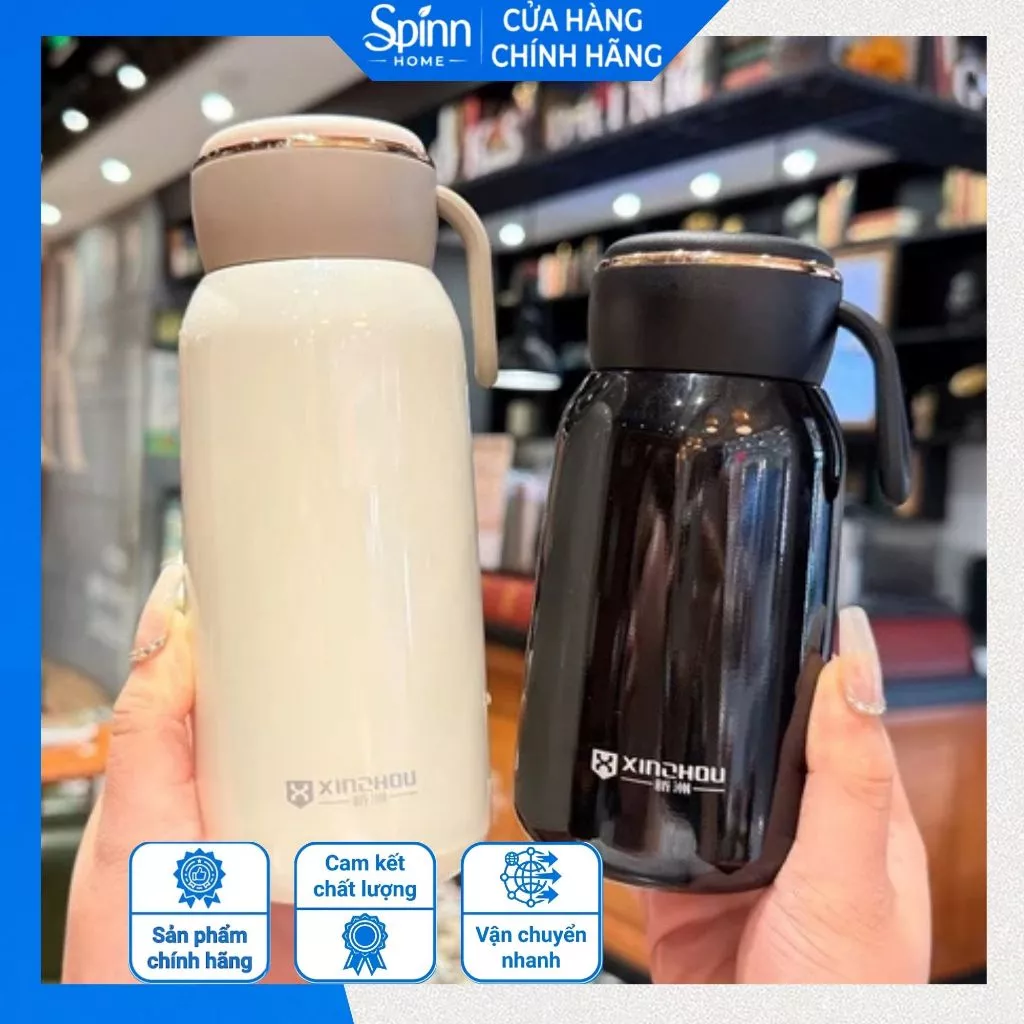 Bình giữ nhiệt inox 304 300ml có quai xách chống rò rỉ, bình nước giữ nhiệt cho học sinh văn phòng