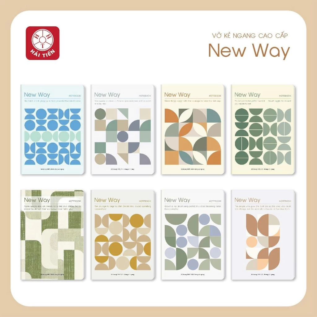 HẢI TIẾN Vở kẻ ngang Hải Tiến - Newway (80, 120, 200 trang)