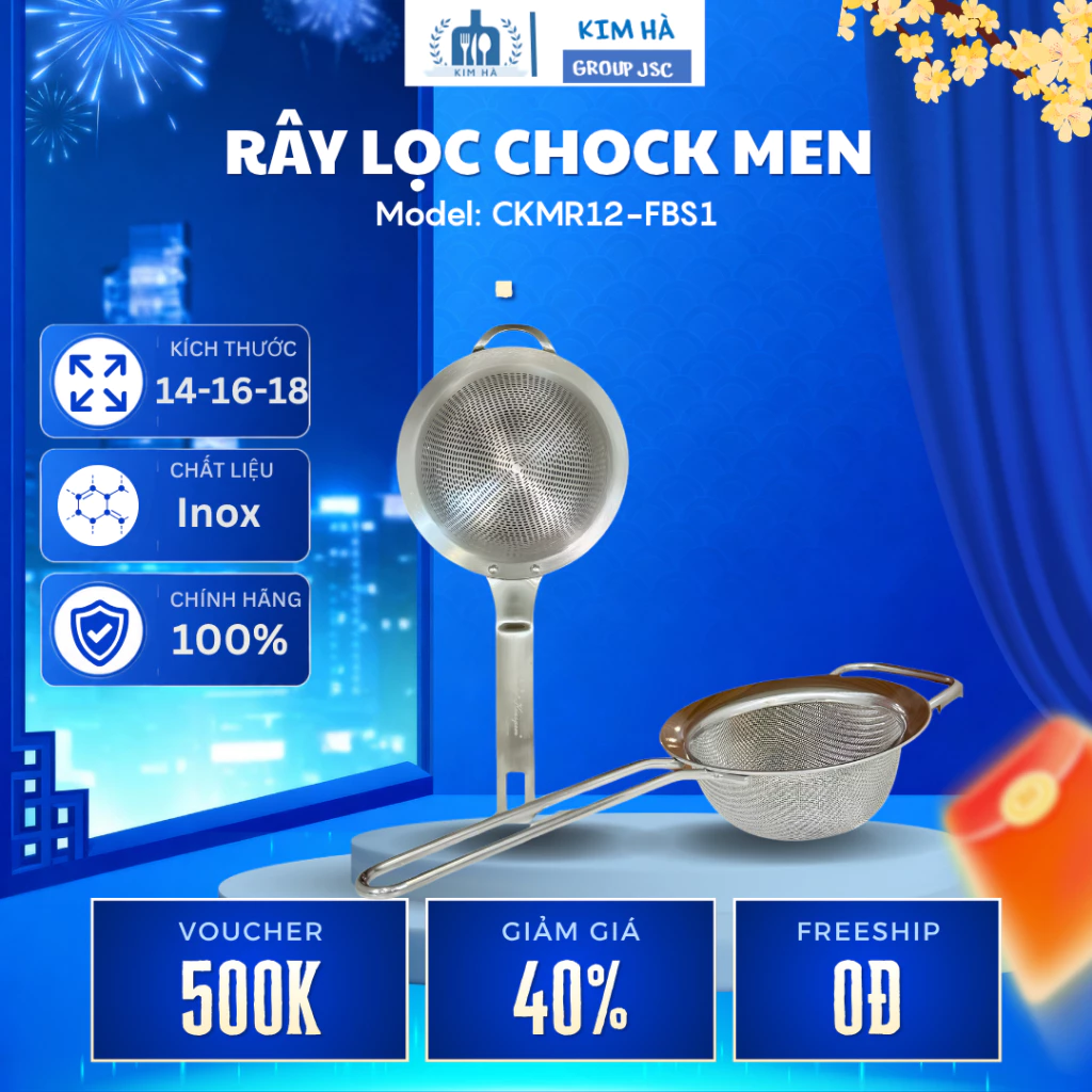 Rây Lọc Chockmen Inox 304 Cao Cấp Lưới Mịn Chống Gỉ, Chất Liệu Bền Đẹp An Toàn - Kim Hà Group
