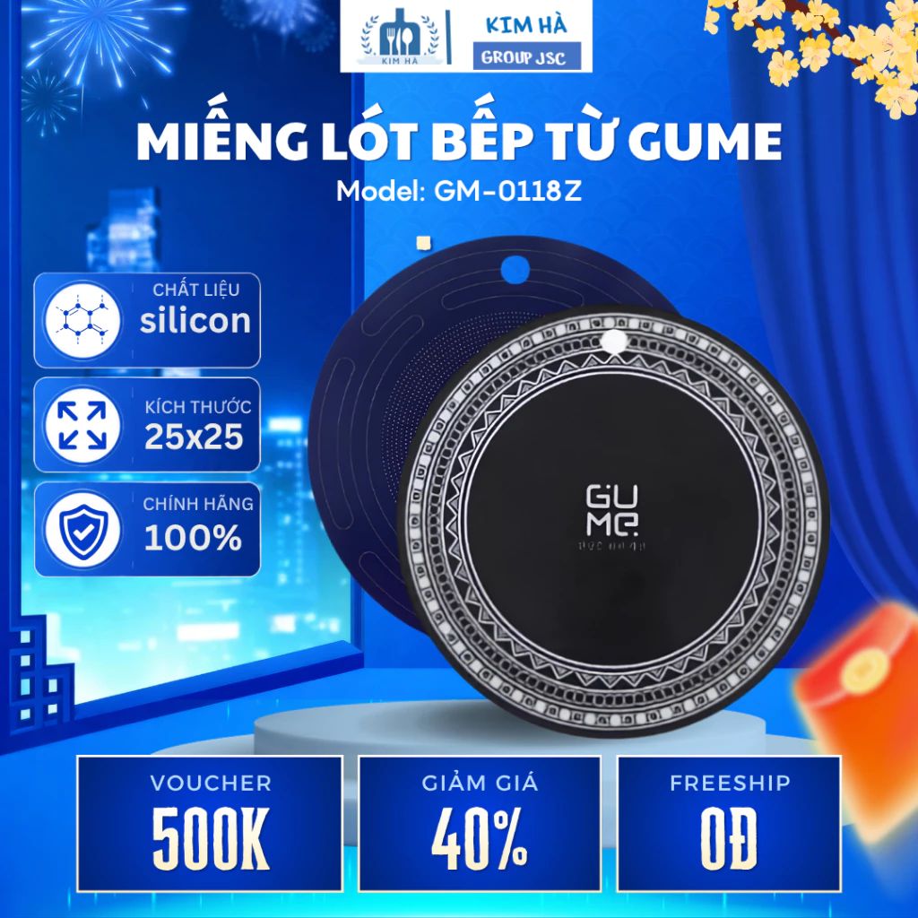 Miếng Lót Bếp Từ GUME GM-0118Z Siêu Mỏng 0.4mm, Truyền Nhiệt Nhanh Không Hao Điện - Kim Hà Group