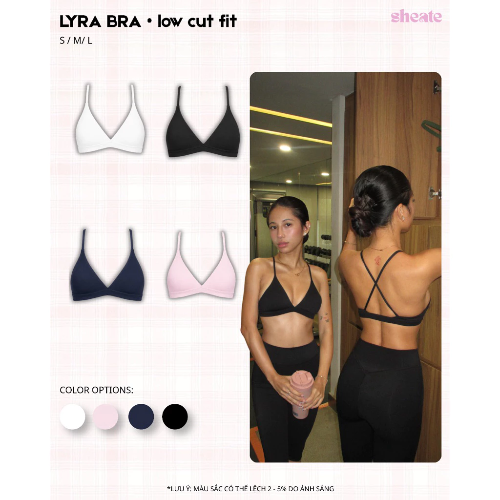 LYRA BRA | Bra áo thể thao hở ngực form ngắn fit người