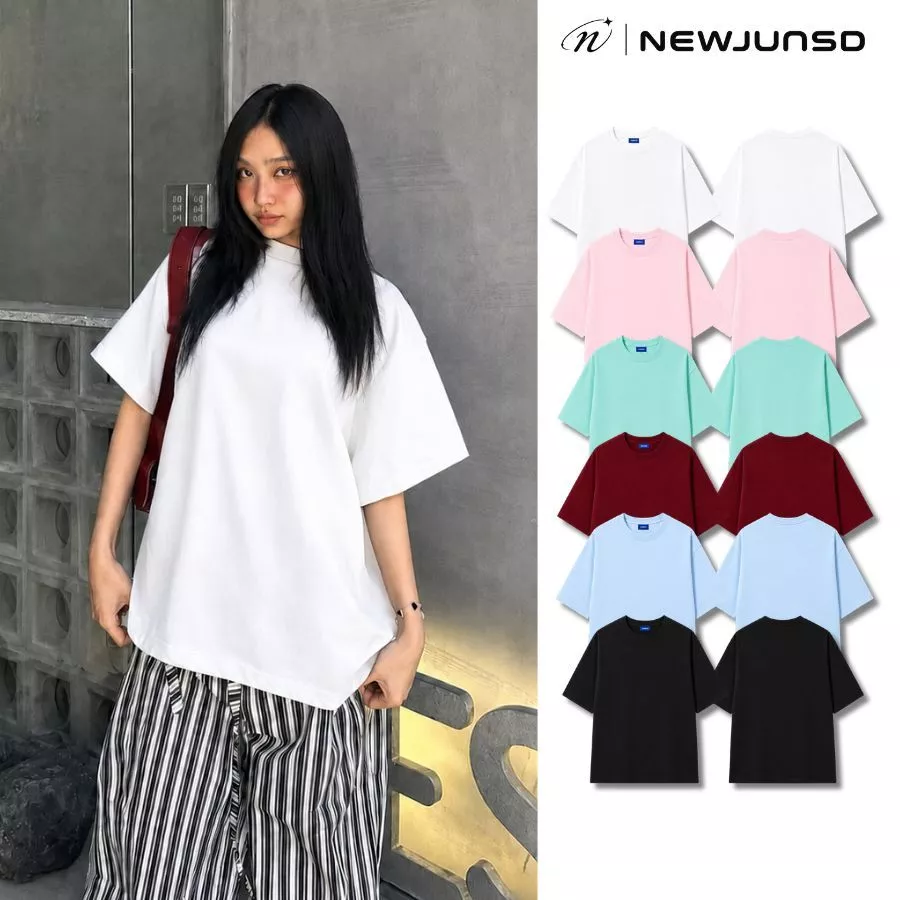 Áo Thun Oversize NEWJUNSD Unisex Cotton - 270GSM Form Rộng Basic