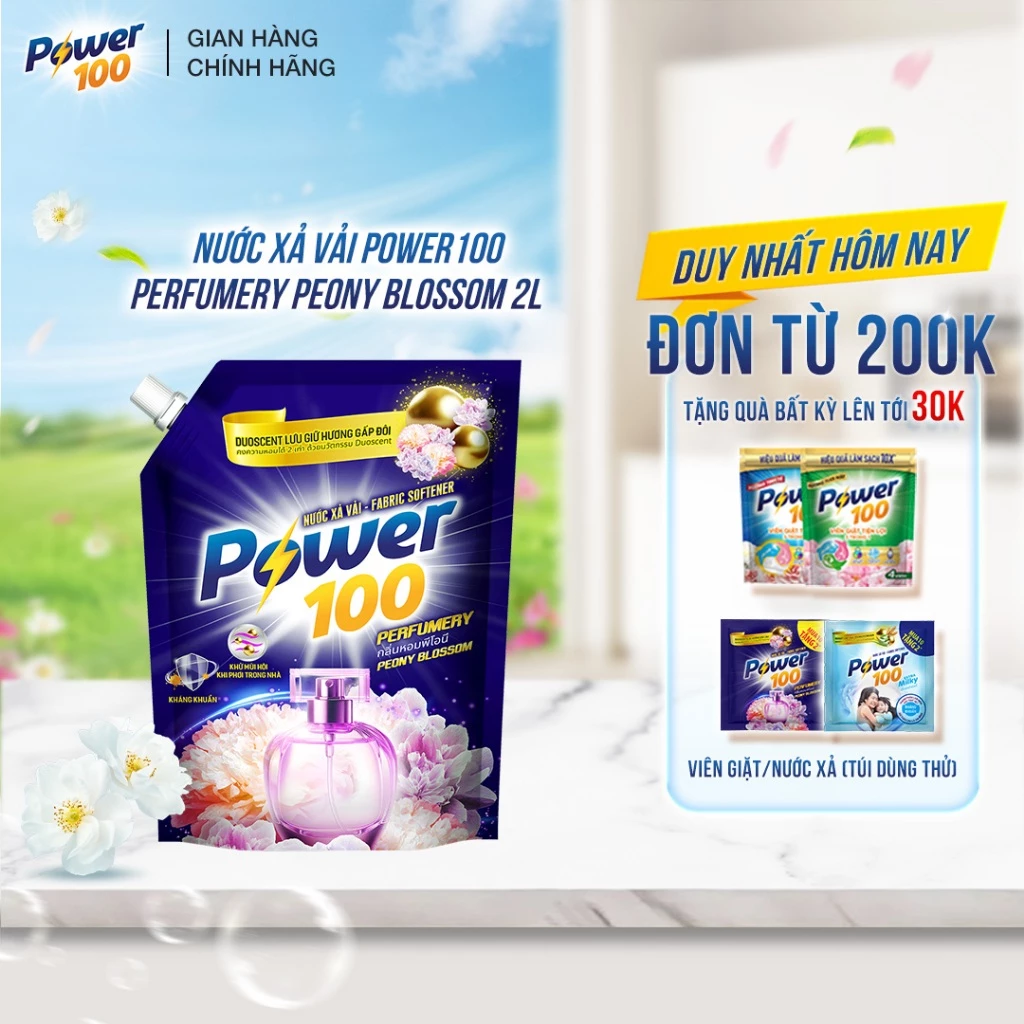 Nước xả vải POWER100 2L