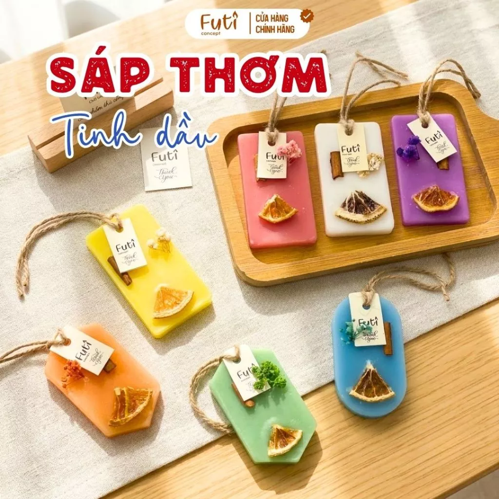 Sáp Thơm Tinh Dầu Treo Tủ – Khử Mùi Tủ Quần Áo, Xe Hơi, Hương Dịu Nhẹ Dùng Hàng Ngày