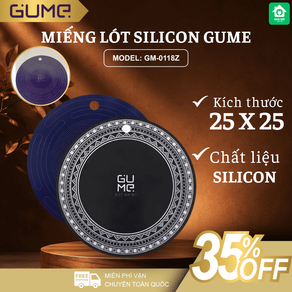 Miếng Lót Silicon Bếp Từ Gume GM-0118Z Chịu Nhiệt Cao, Chống Trơn Trượt Vô Cùng Hiệu Quả - Nhà Bếp Thiên Hà