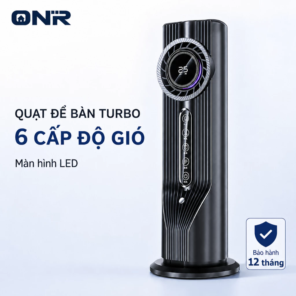 ONR Quạt Mini Điện USB Để Bàn, Có Thể Sạc Lại Im Lặng Gió Lớn, Cắm Điện Sử Dụng