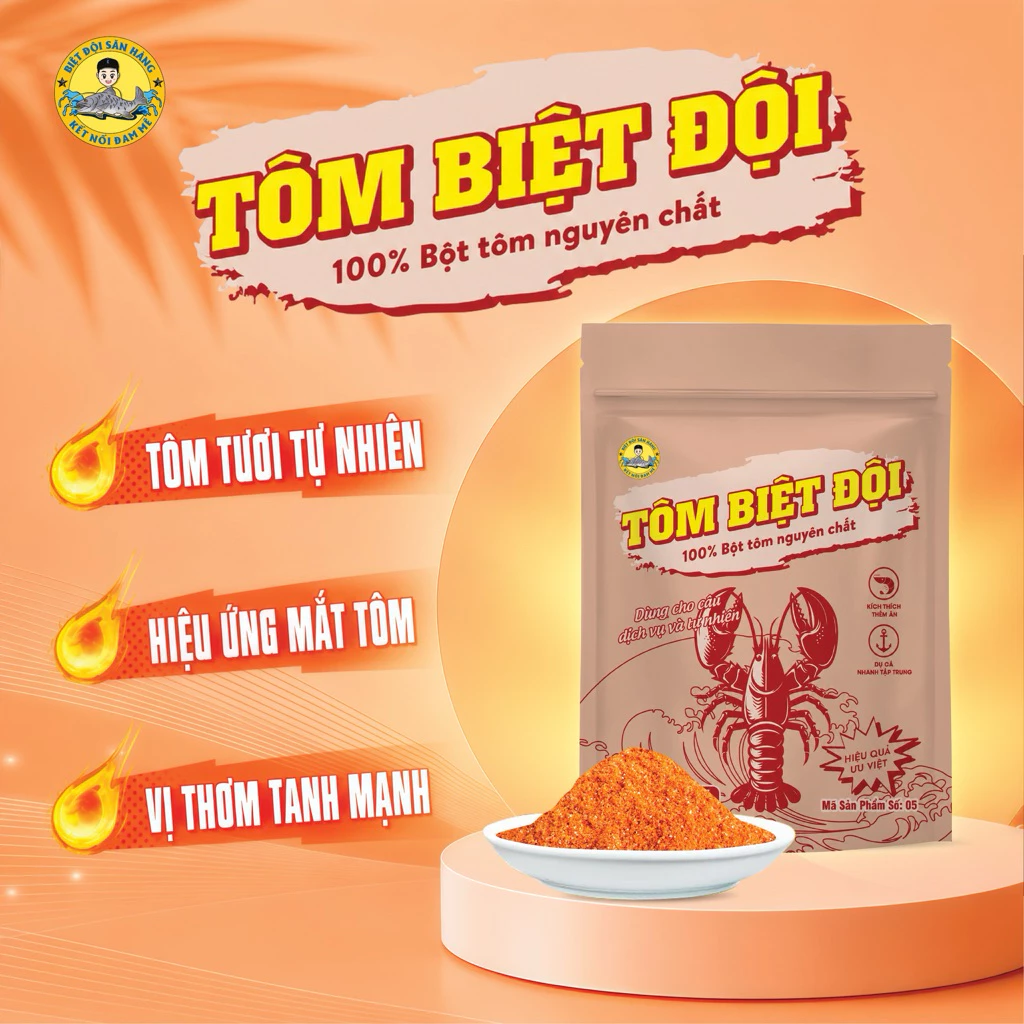 [BĐSH] Bột Tôm Biệt Đội (100gr) - Vị Thơm Tanh Tự Nhiên