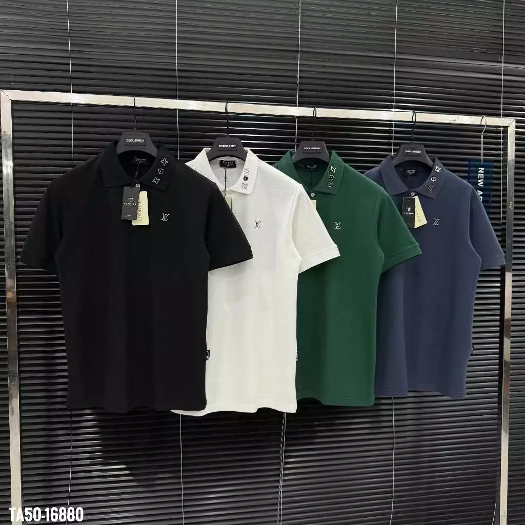 [DEAL MỞ BÁN] Áo Polo Thêu Full Chất Cotton Gai 280gsm Cao Cấp Dày Dặn, Hàng QC HOTTREND