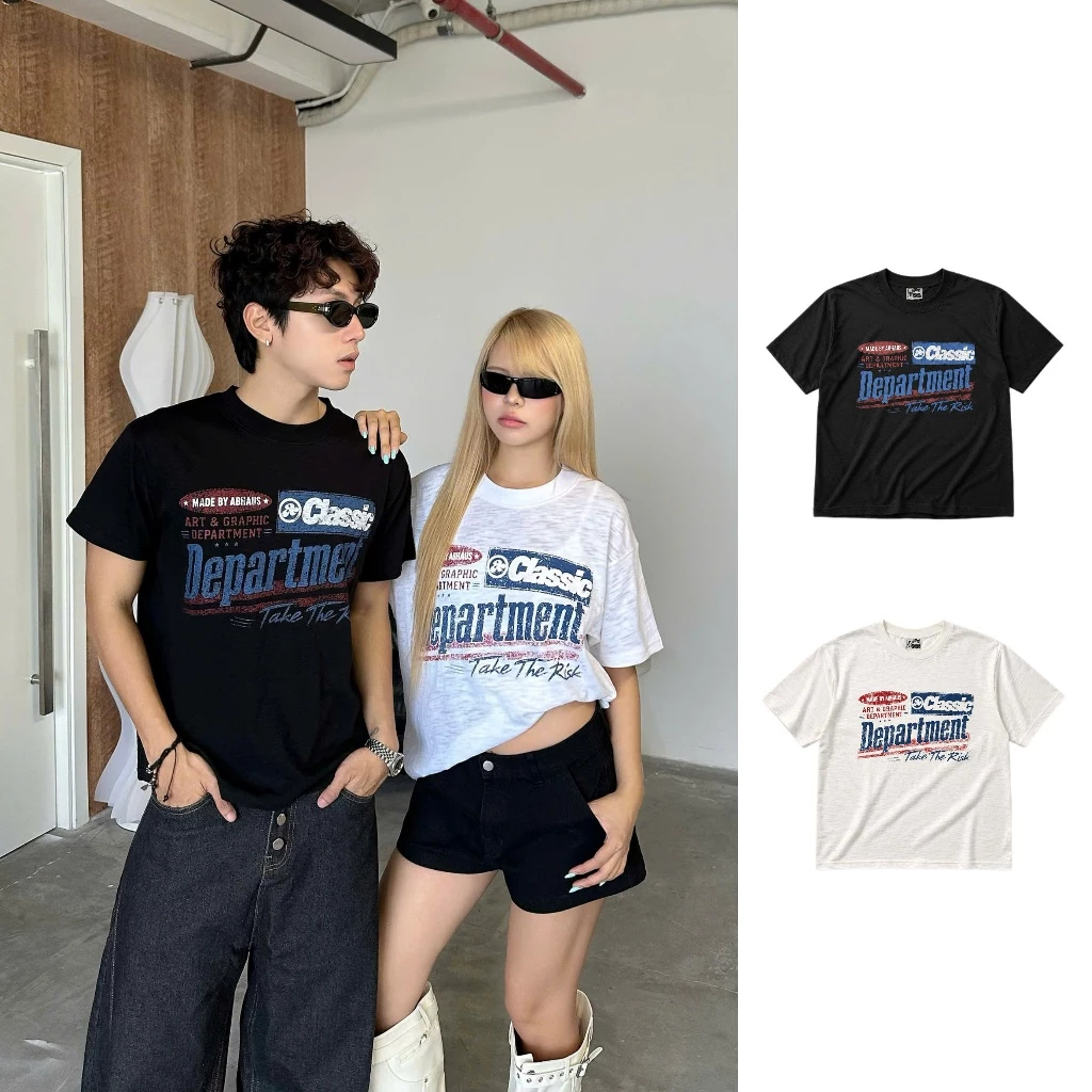 AB HOUSE - Áo thun cotton xược form boxy DEPARTMENT thời trang nam nữ