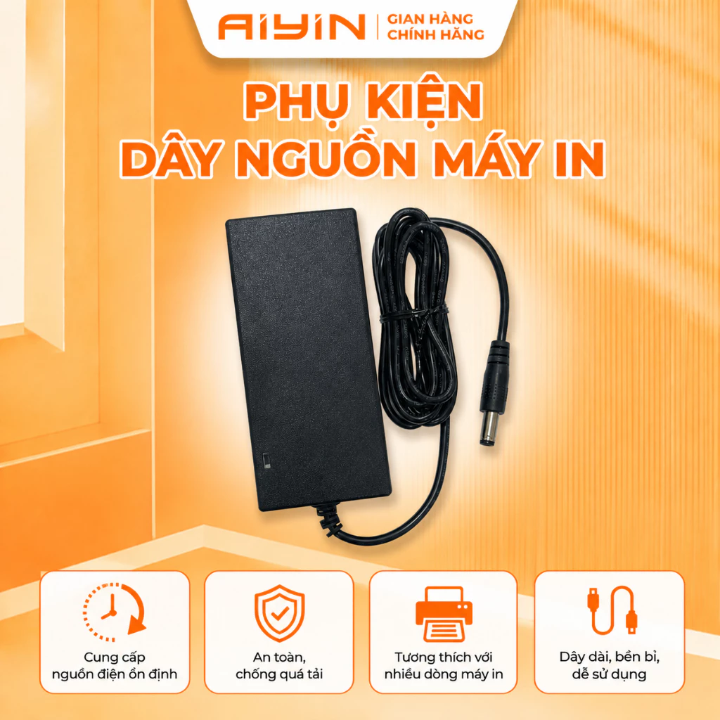 Phụ kiện bộ dây nguồn máy in đơn hàng