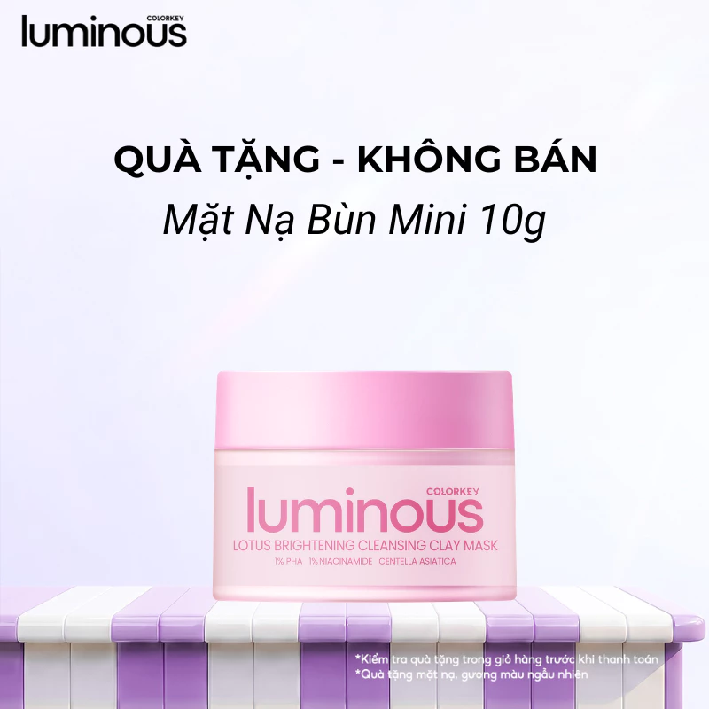 [Mini Size] Mặt Nạ Bùn Colorkey Luminous | Làm Sạch Da Không Gây Khô Da Khi Dùng 10g/hũ