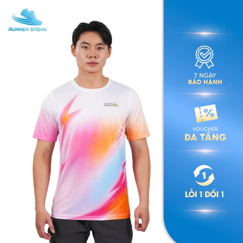 Áo thun thể thao chạy bộ nam nữ T-Shirt Goya Aurora - Co giãn 4 chiều, thoáng khí, thấm hút mồ hôi