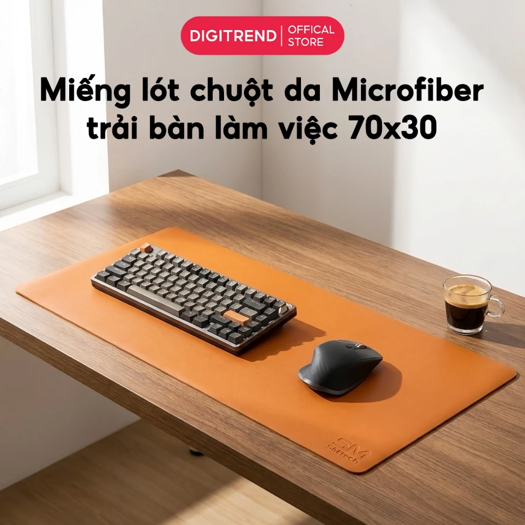 Tấm Lót Chuột Da Microfiber Trải Bàn Làm Việc Pad Chuột Cỡ Lớn Chống Thấm Nước Lướt Chuột Mượt Mà