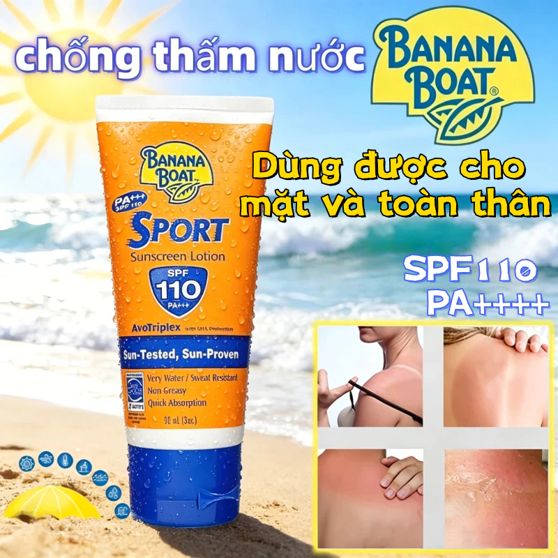 Kem Chống Nắng Thể Thao Banana Boat Sport Ultra Protect Sunscreen Lotion - SPF110/PA+++/90ML
