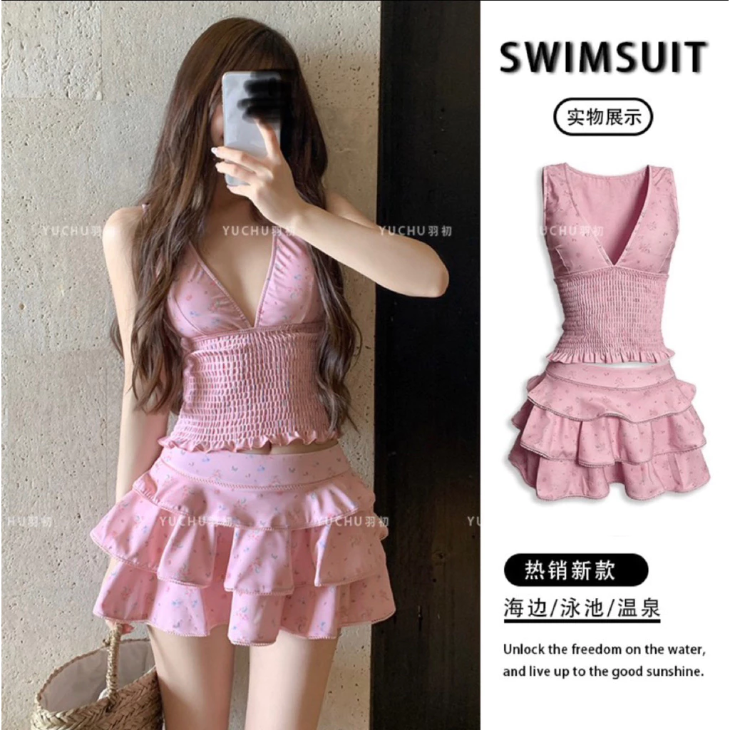Đồ bơi nữ bikini tông nước pastel– thiết kế gợi cảm nâng ngực tôn dáng, chất liệu polyester cao cấp