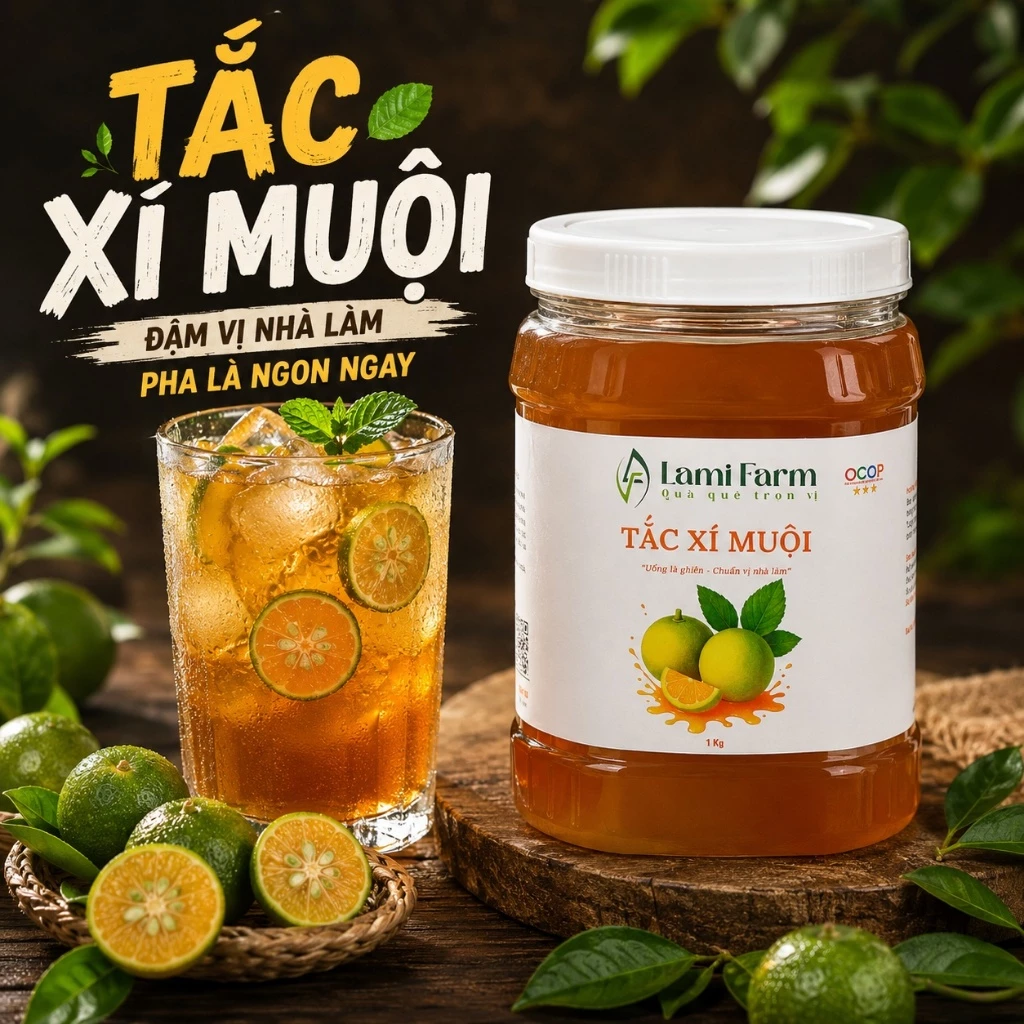 Tắc Xí Muội Vị Thanh Mát 1Kg Chua Ngọt