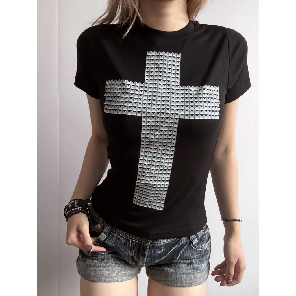 [CUSTOM] Áo babytee in hình Y2K dáng suông