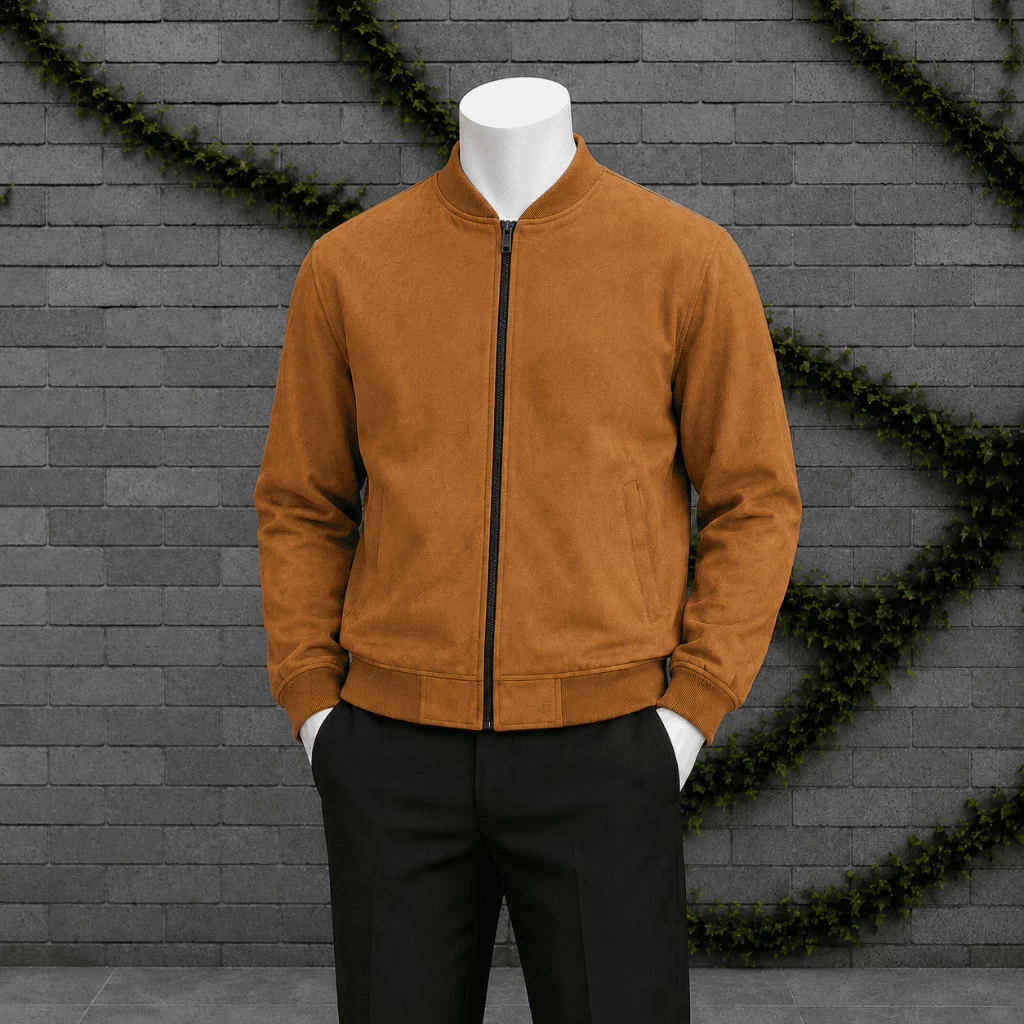 Áo Khoác Nam Da Lộn BomBer Lót Gió 3 Màu Kiểu Dàng Hàn Quốc - ARU SHOP AK3