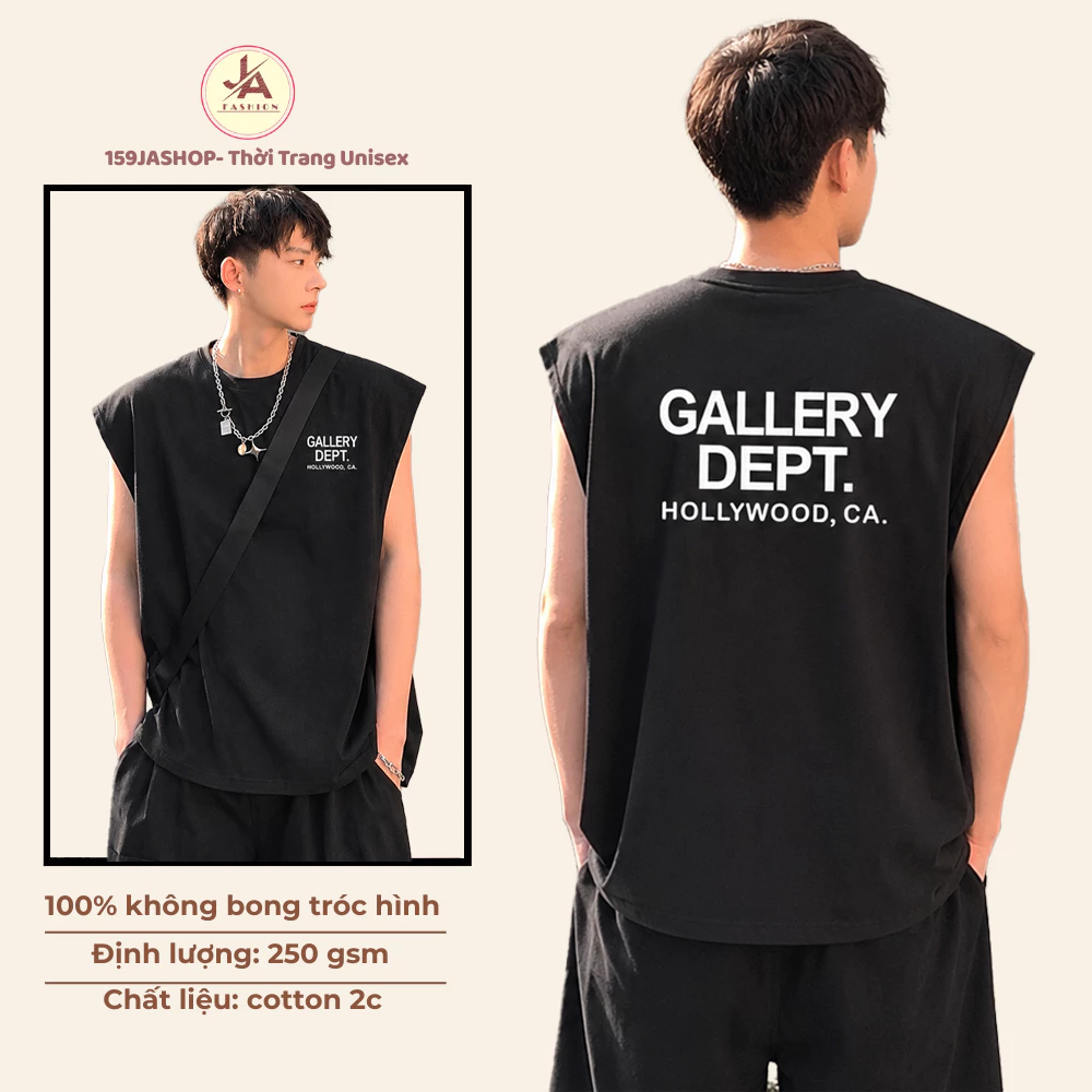 Áo Tanktop Nam nữ The Wild Gallery Dept  Cotton 4 Chiều Unisex