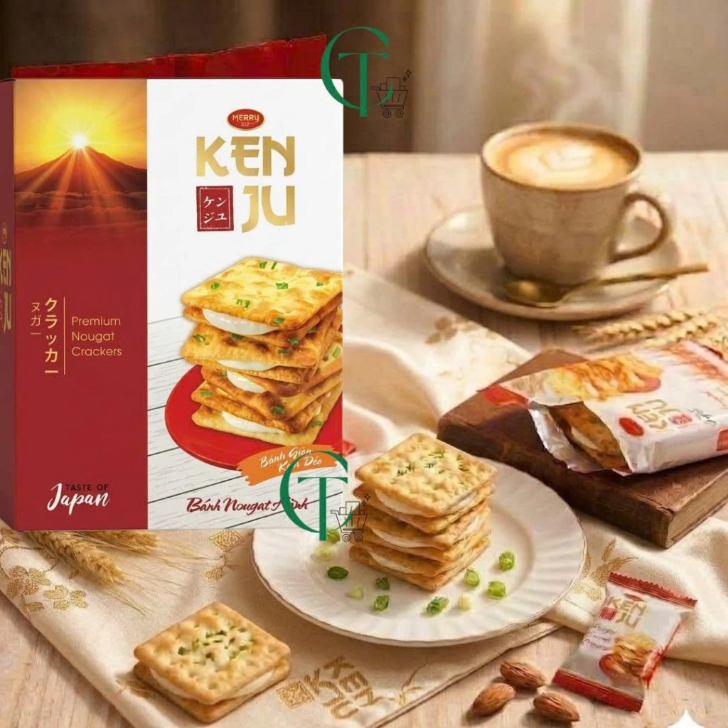 Bánh quy Richy KENJU giòn nhân kem dẻo - hương vị Nhật