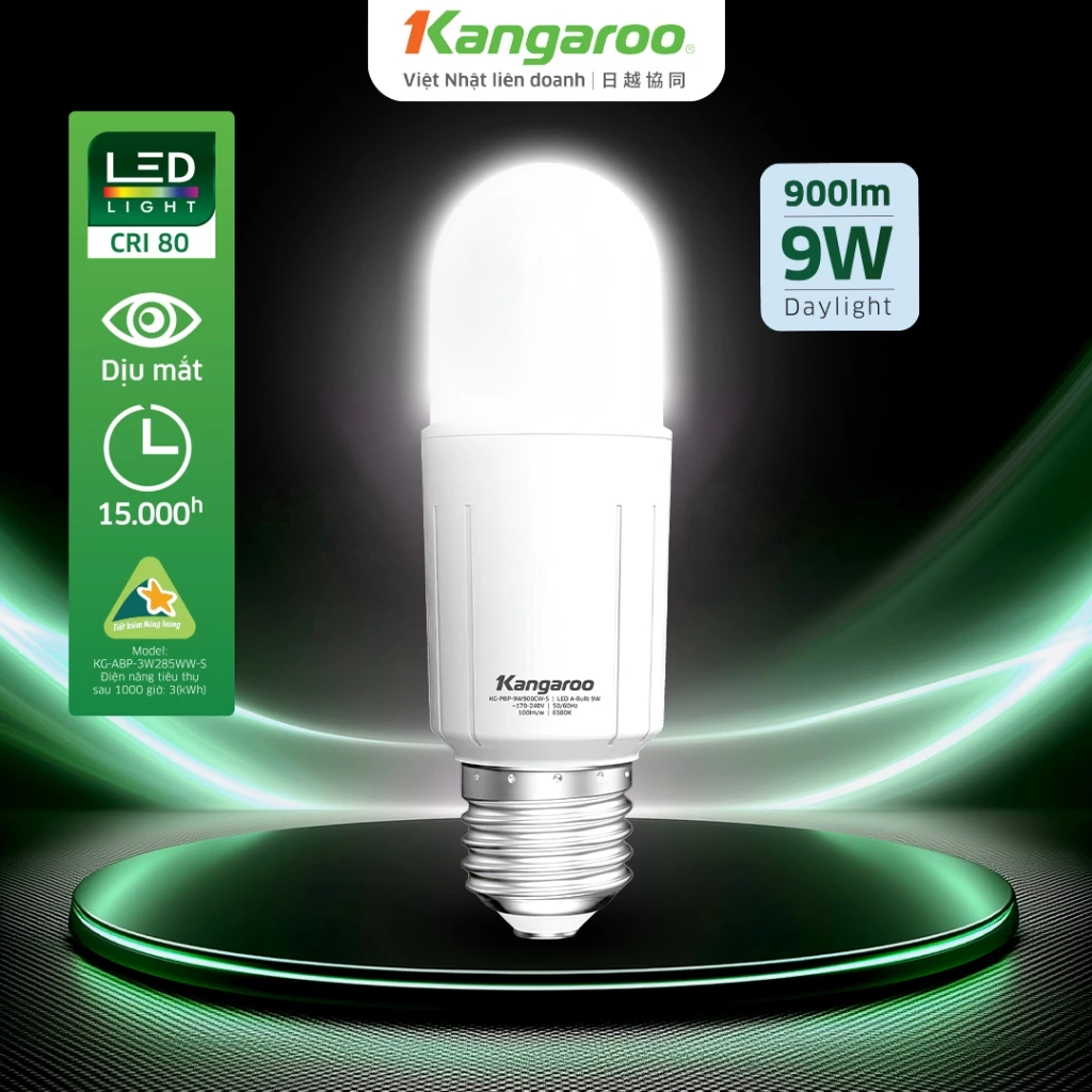 Bóng đèn LED P-Bulb Kangaroo KG-PBP-9W900CW-S - công suất 9w