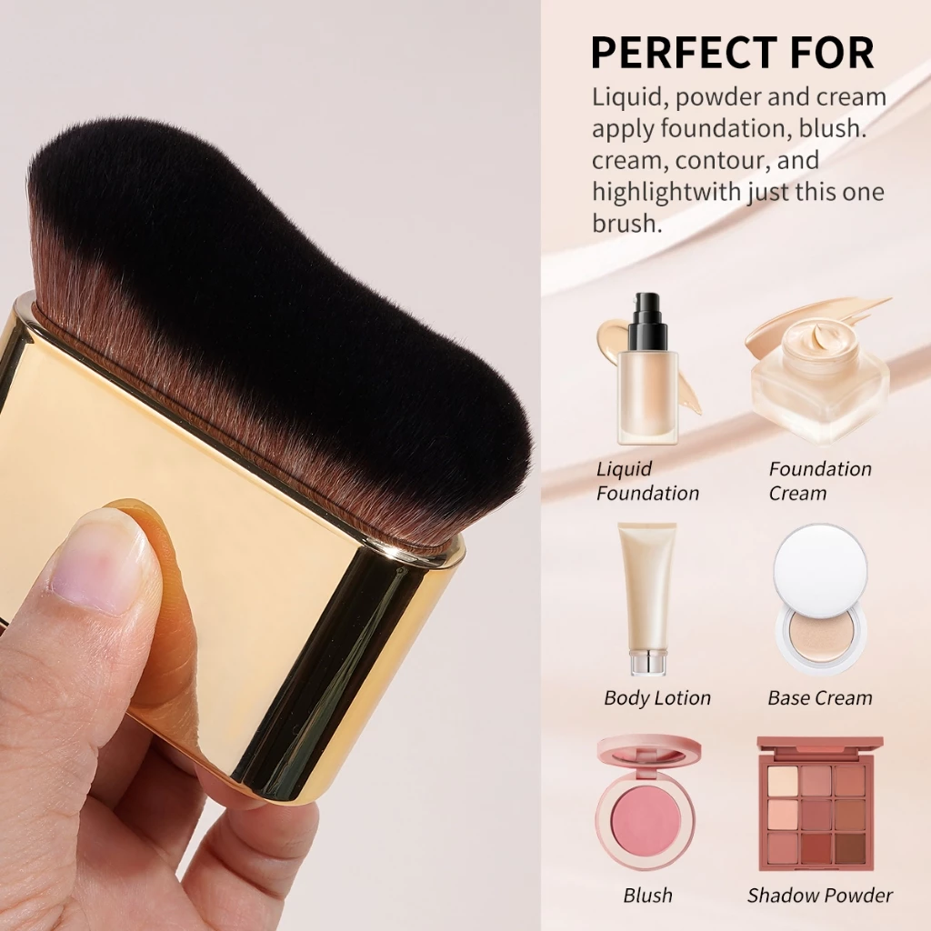 Cọ trang điểm dạng phẳng MAANGE Kem nền dạng lỏng mềm mại cho mặt và cơ thể 52164