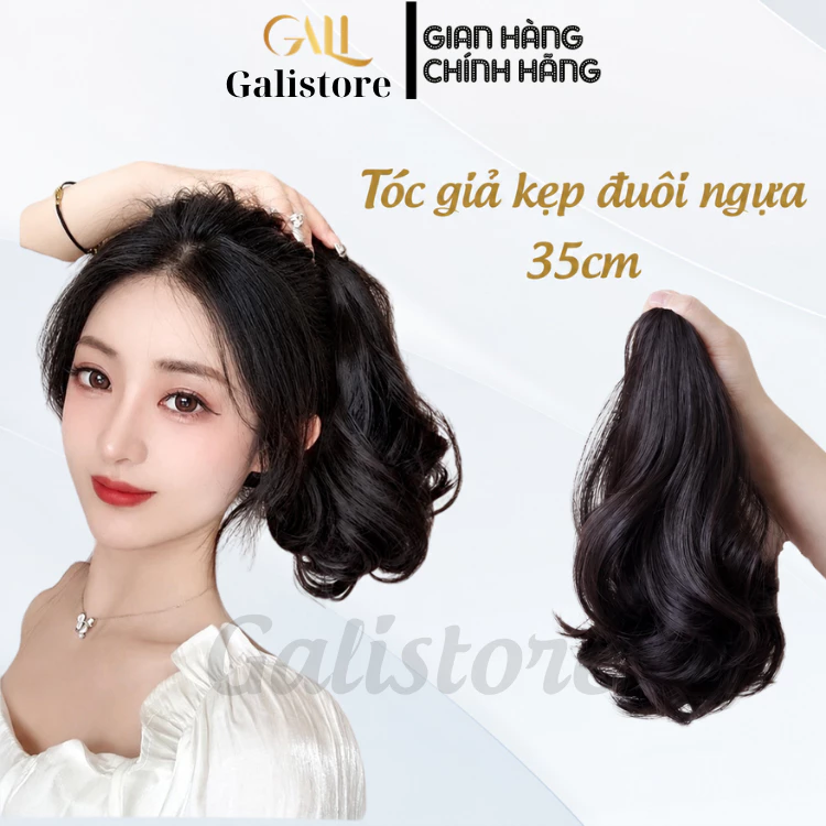 Tóc Giả Đuôi Ngựa Gợn Sóng nhiều màu Chịu Nhiệt Chất Lượng Cao, Tóc Giả Đuôi Ngựa Dài Xoăn Tự Nhiên Thời Trang Cho Nữ