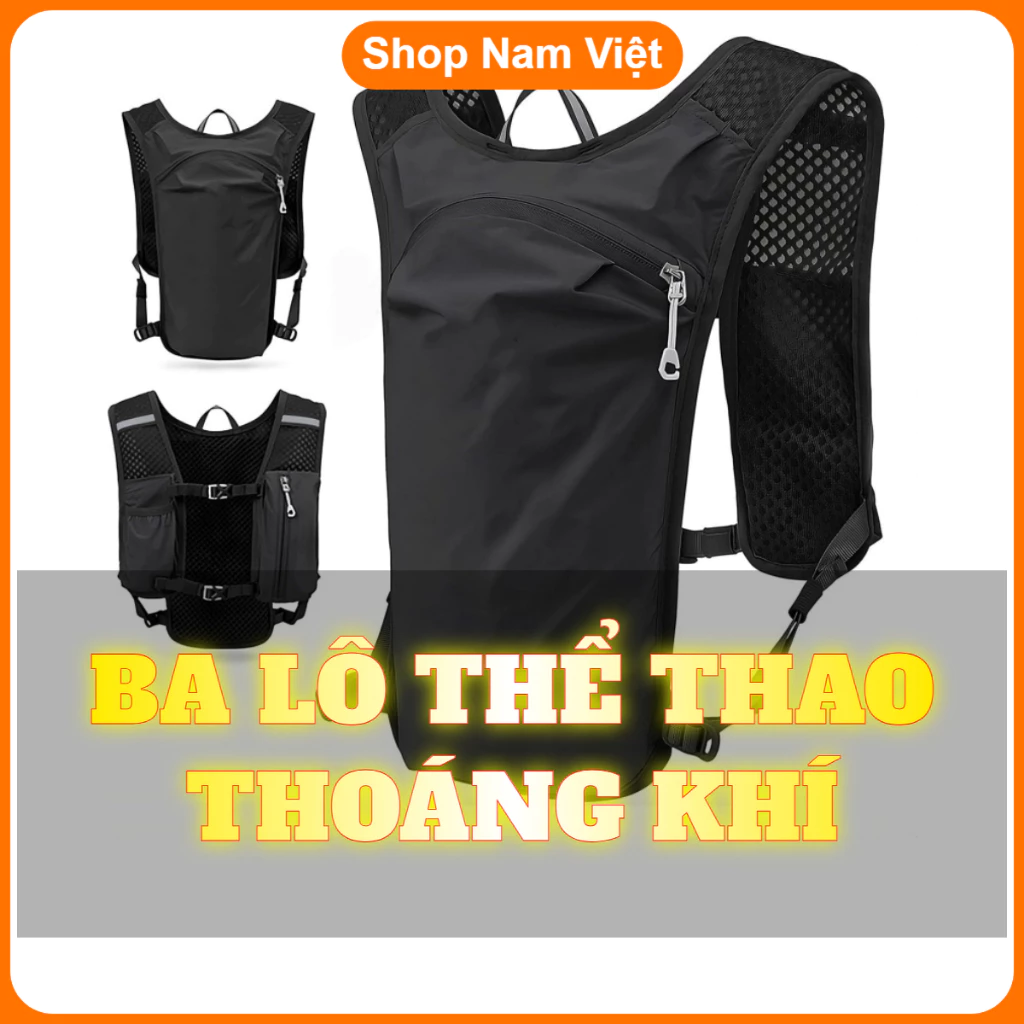 Balo Thoáng Khí, Áo Chạy Bộ, Đạp Xe, Ba Lô Marathon Siêu Nhẹ Kháng Nước Cao Cấp