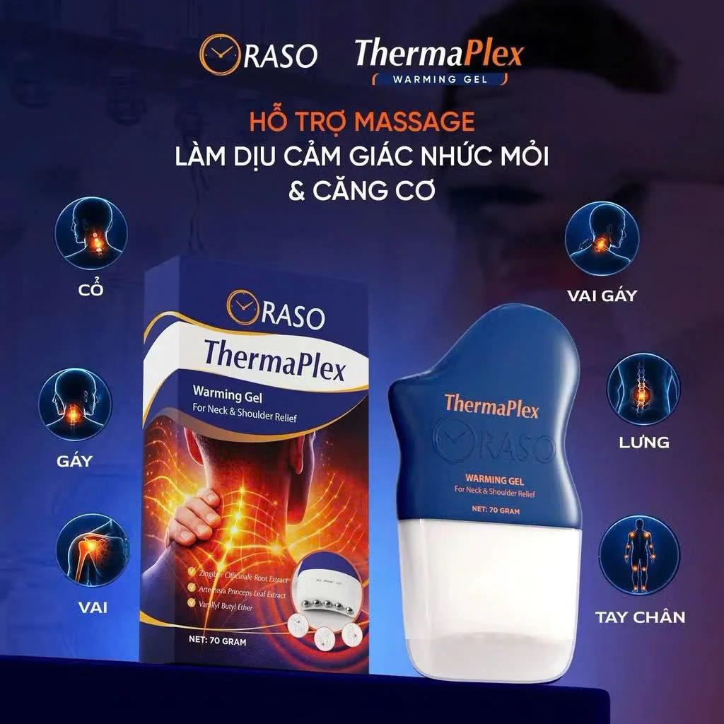 Thanh lăn nhiệt cao cấp ORASO(70g), một loại gel massage giảm đau và thư giãn cơ hiệu quả