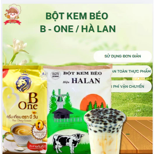Bột kem béo B One Thái Lan/ Bột Béo Hà Lan - Nguyên liệu trà sữa trân châu