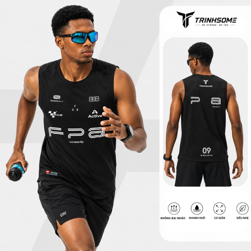 Áo Ba Lỗ Thể Thao Sport Bóng Rổ, Thể Hình, Tập Gym Nam Nữ, Tanktop Cổ Tròn Sát Nách In Hình Thoáng Mát