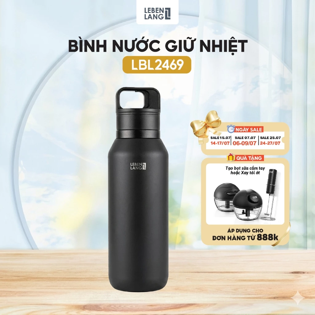 Bình Nước Giữ Nhiệt Lebenlang LBL2469 (560ml) - Inox 304 Cao Cấp, Giữ Nóng Lạnh Trên 10 Tiếng,