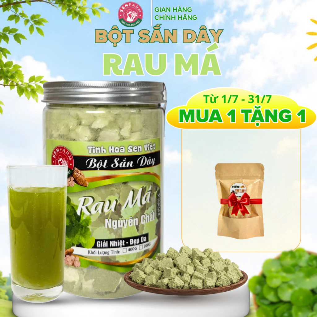 Bột Sắn Dây Rau Má Senfarm - Thanh nhiệt - Đẹp da